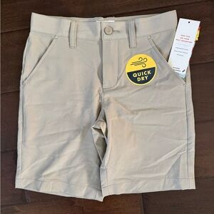 Cat & Jack boys khaki quick dry shorts size 6 NWT